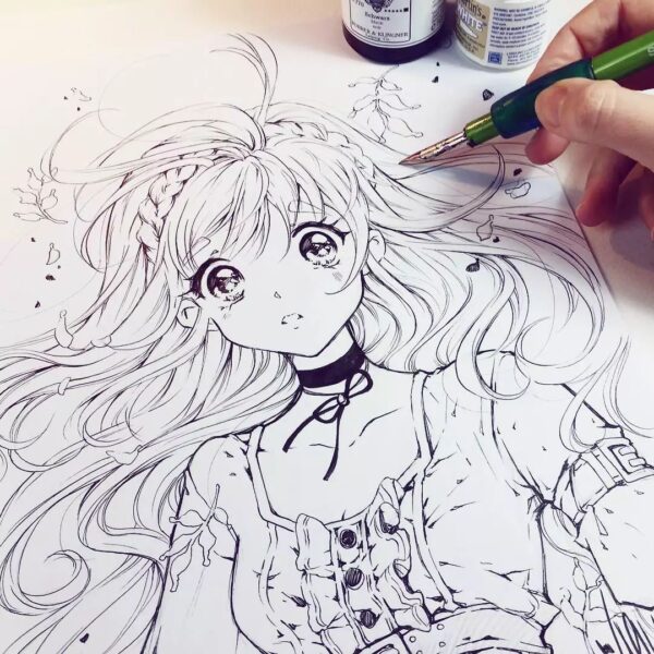 Vẽ Anime Đơn Giản ❤️1001 Hình Vẽ Tranh Anime Ngầu Cute